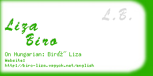 liza biro business card